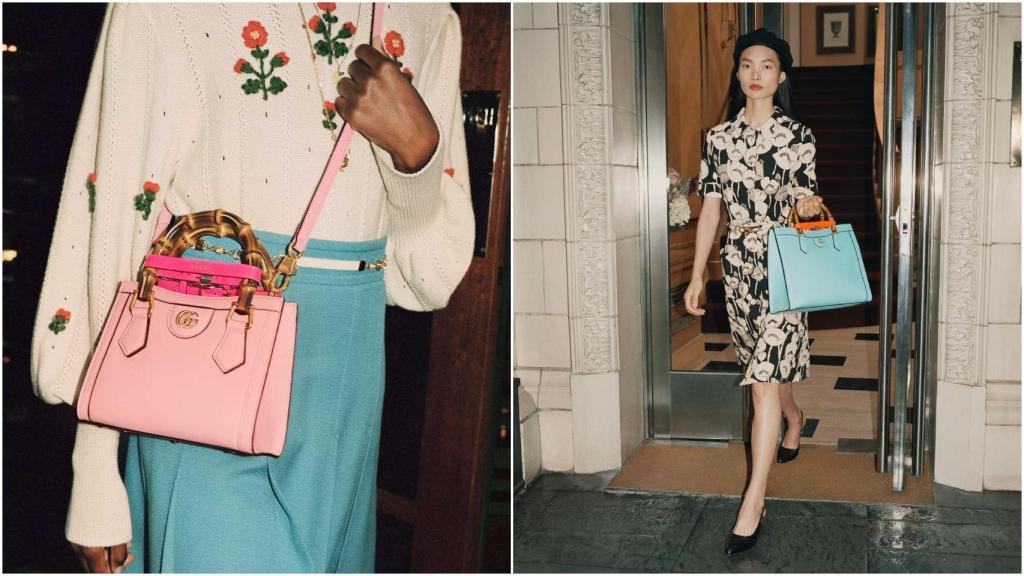 Dos versiones del 'Gucci Diana', ideado por Alessandro Michelle.