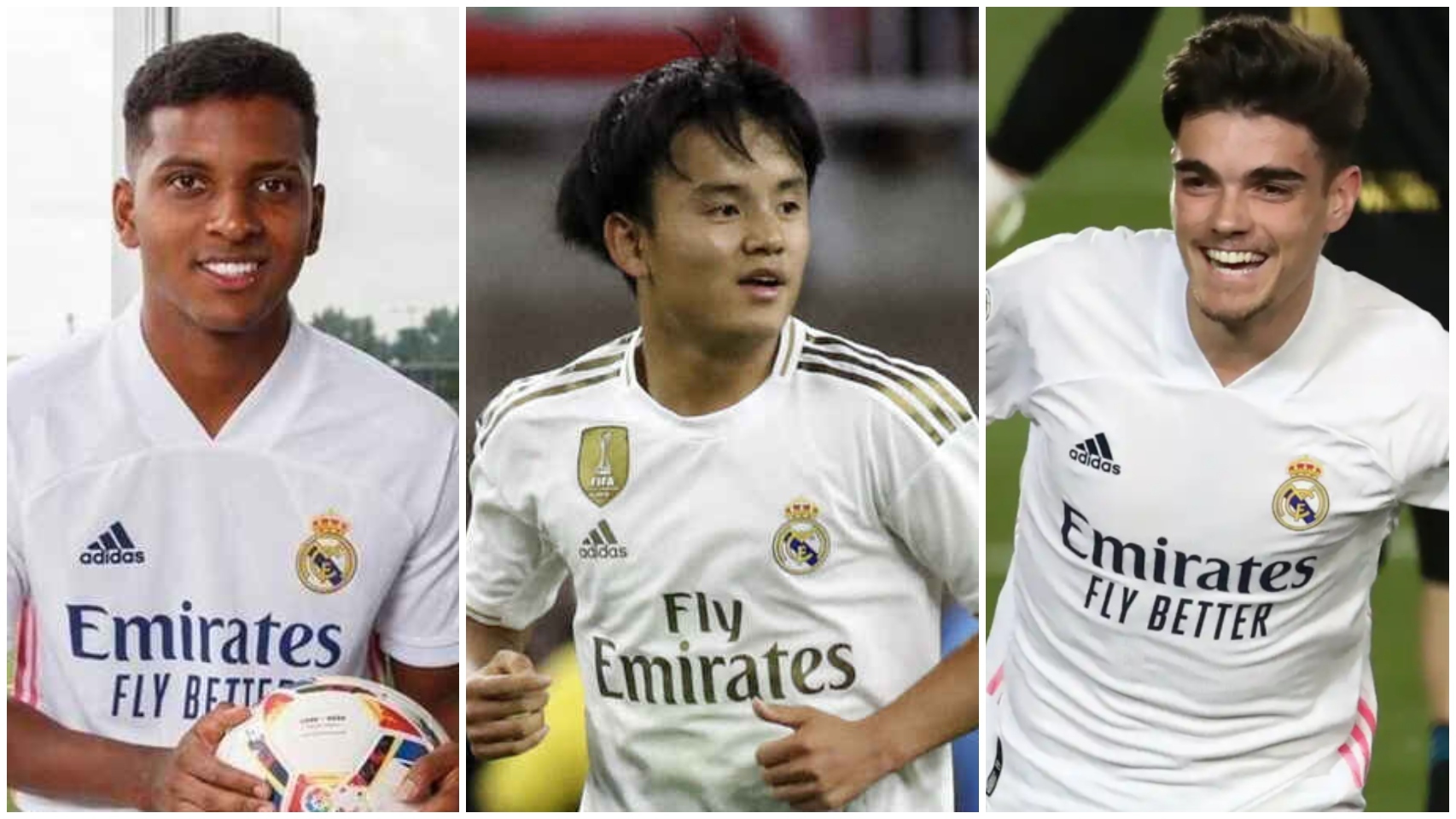 Rodrygo, Kubo y Miguel Gutiérrez