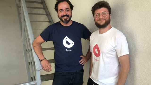 Pablo Filomeno y Mauro Gadaleta son los cofundadores de la startup Feeder.