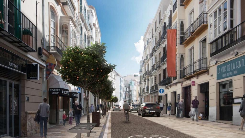 Infografía del diseño previsto para la calle Carretería.