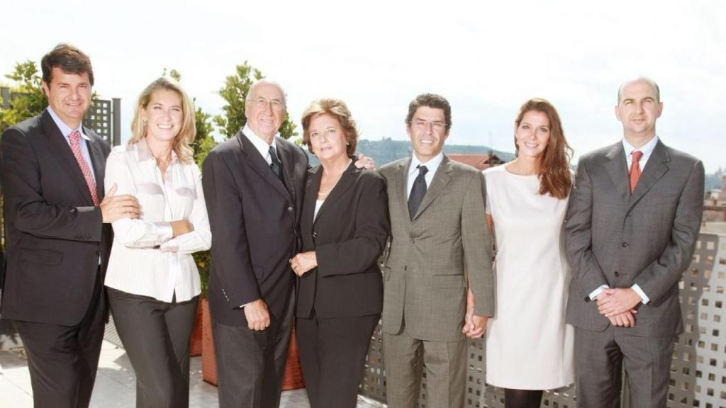 La familia Fisas, con Ricardo en el centro. Foto: Fundación Ricardo Fisas.