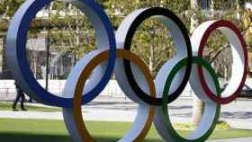 Los aros olímpicos, en la sede del Comité Olímpico Internacional