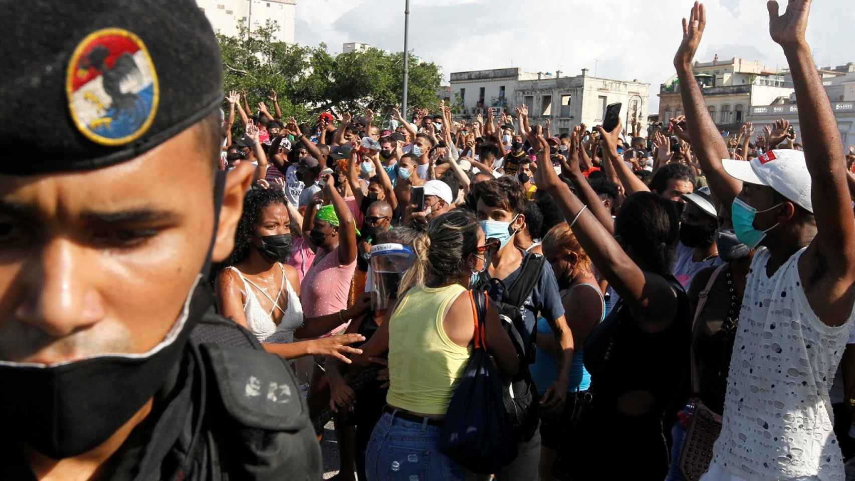 Una manifestación organizada la pasada semana en La Habana.
