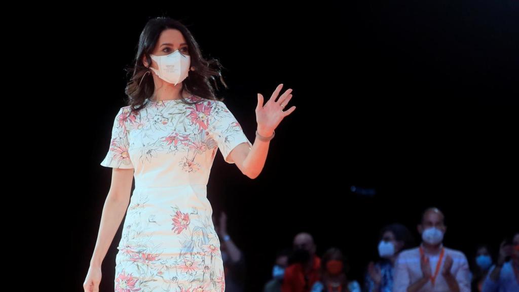Inés Arrimadas, presidenta de Ciudadanos, durante la convención.