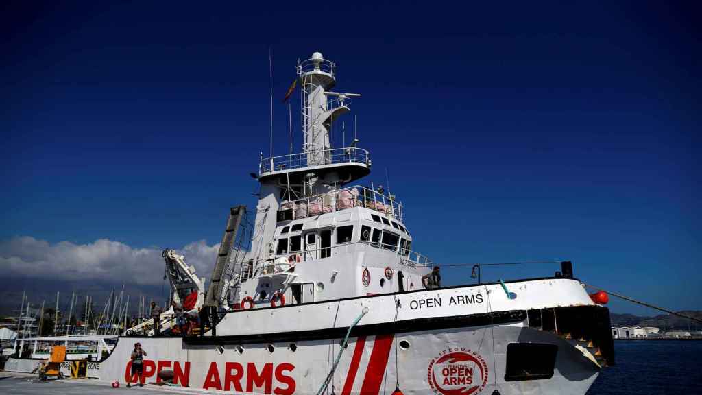 El Open Arms, barco que rescató a Malik en diciembre de 2018.