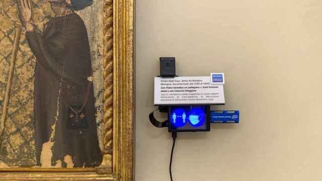 Sensor ShareArt en un museo de Bolonia