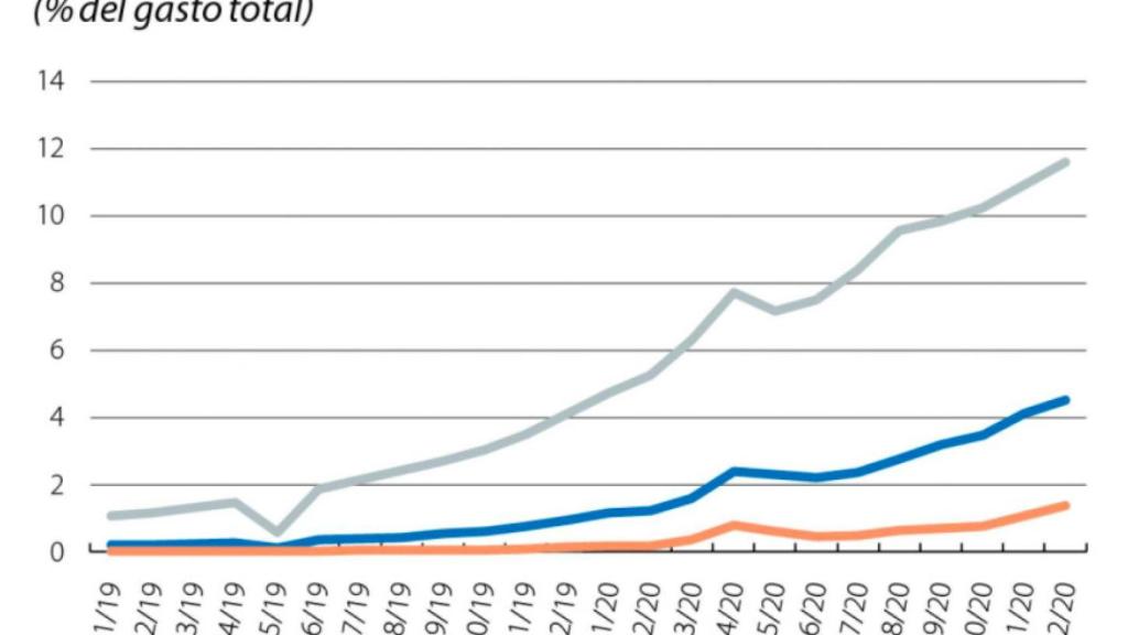 Evolución de uso de Bizum