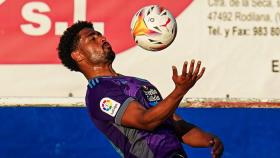 Janko, en un entrenamiento del Real Valladolid