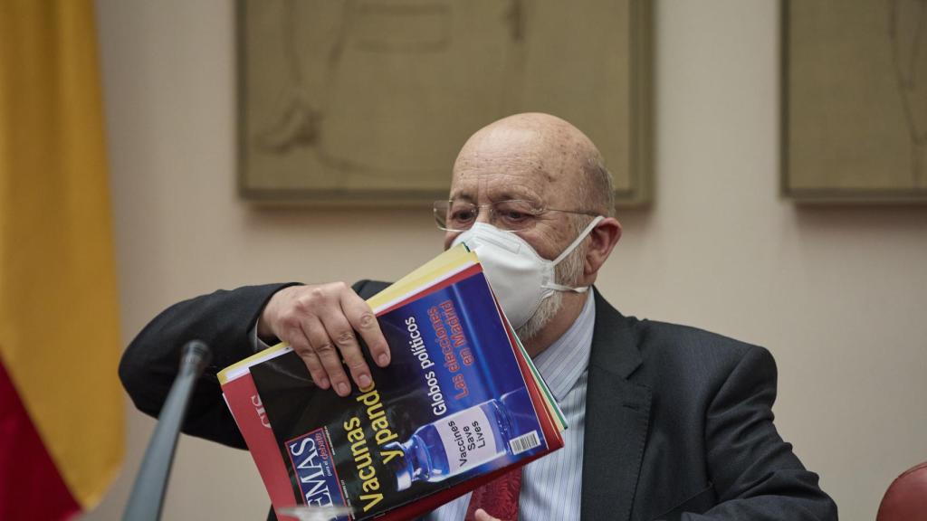 José Félix Tezanos, presidente del CIS, en el Congreso de los Diputados.