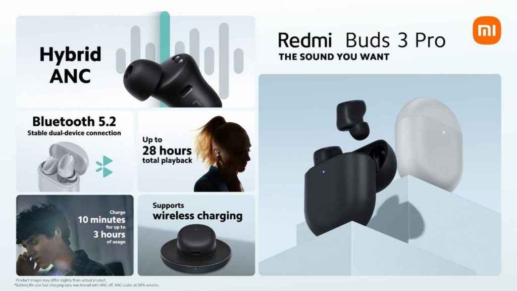 Redmi Buds 3 Pro especificaciones
