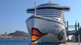 Crucero Aida, que recaló el pasado lunes en el Puerto de Alicante.