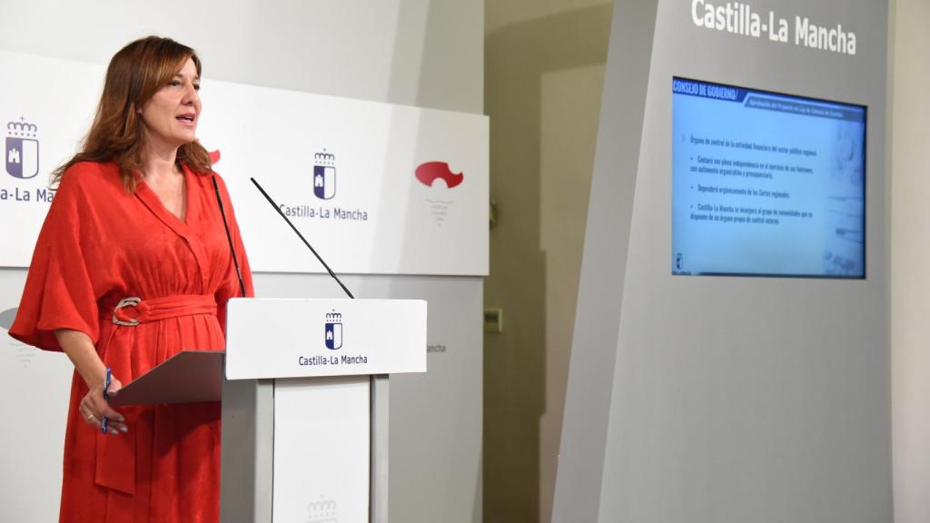 Blanca Fernández, portavoz del Gobierno de Castilla-La Mancha. Foto: JCCM
