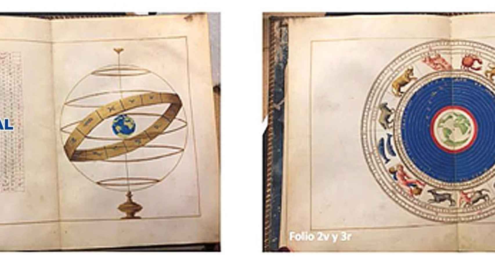 El atlas portulano de Battista Agnese recuperado por la policía.