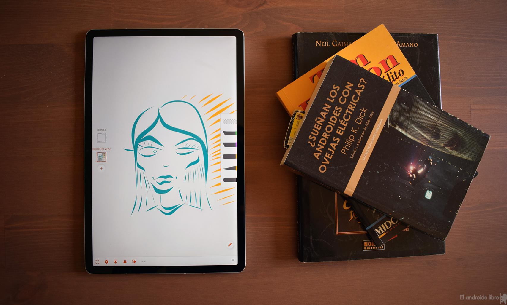 Formato vertical para dibujar con la Samsung Galaxy Tab S7 FE