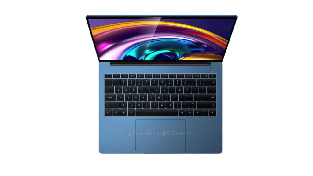 Realme book en azul