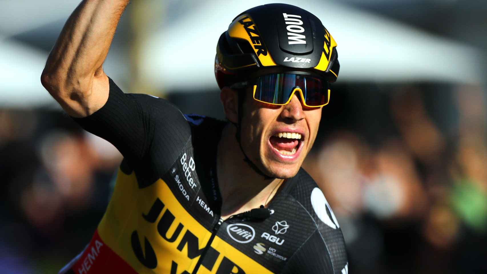 Van Aert tras ganar el sprint del París en el Tour de Francia 2021