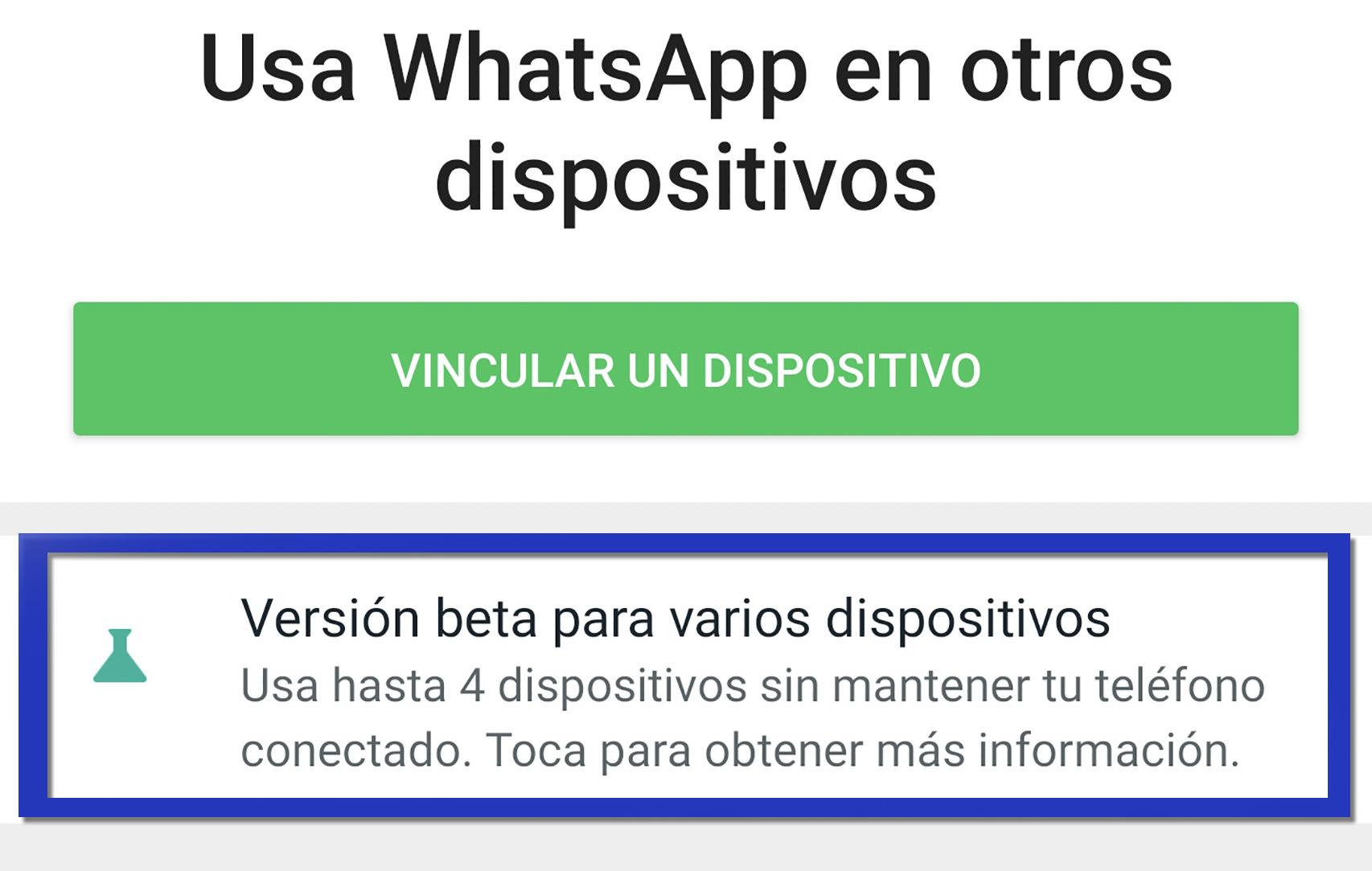 Use WhatsApp on multiple devices