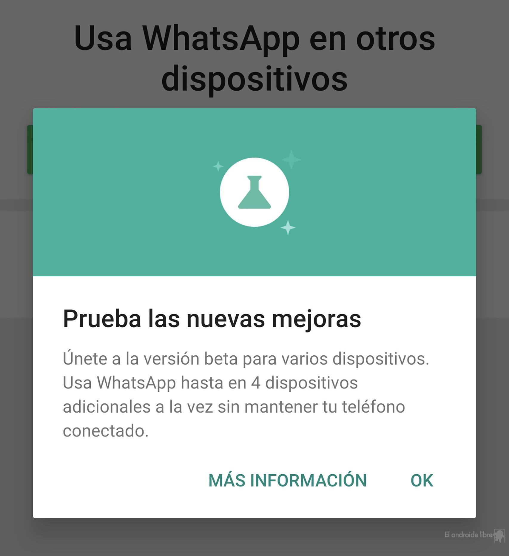 WhatsApp on various devices