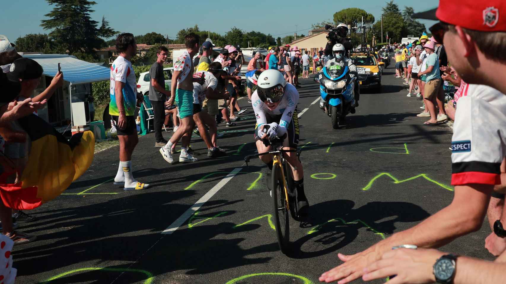 Vingegaard en la contrarreloj del Tour de Francia 2021