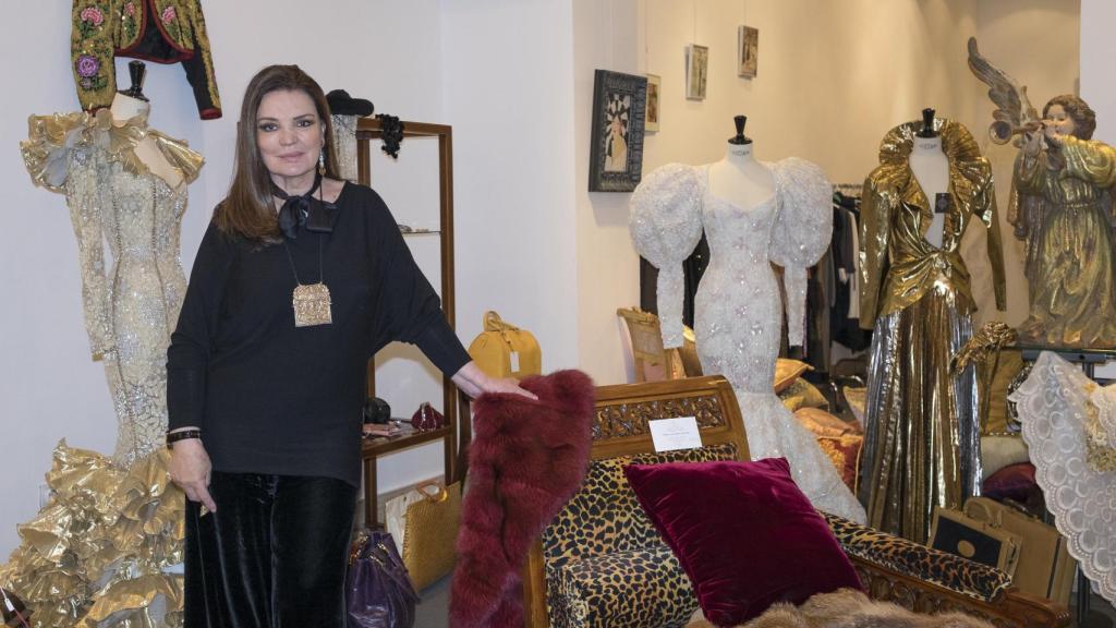 La artista en 2016 durante una exhibición llamada 'María José Cantudo, vestidos de arte'.