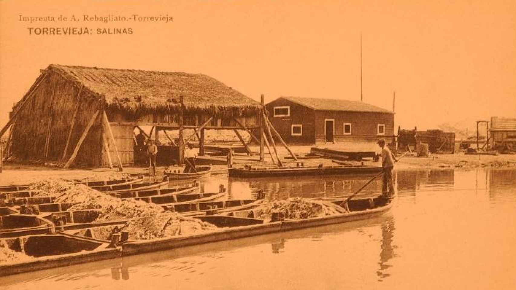 Salinas de Torrevieja, foto histórica.