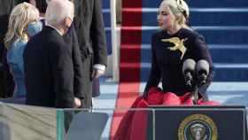 Lady Gaga lució en la toma de posesión de Joe Biden.