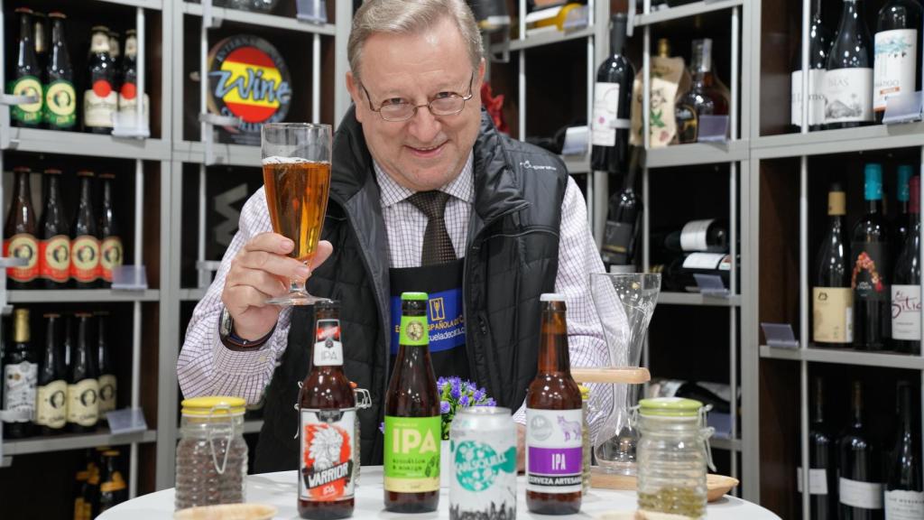 Las cuatro cervezas probadas por Carlos Gómez, analista sensorial y profesor de la Escuela Española de Cata.