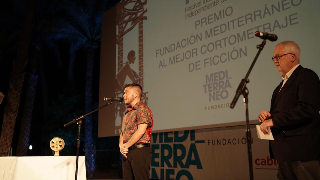 Ian de la Rosa y Luis Boyer en la gala de entrega de los premios.