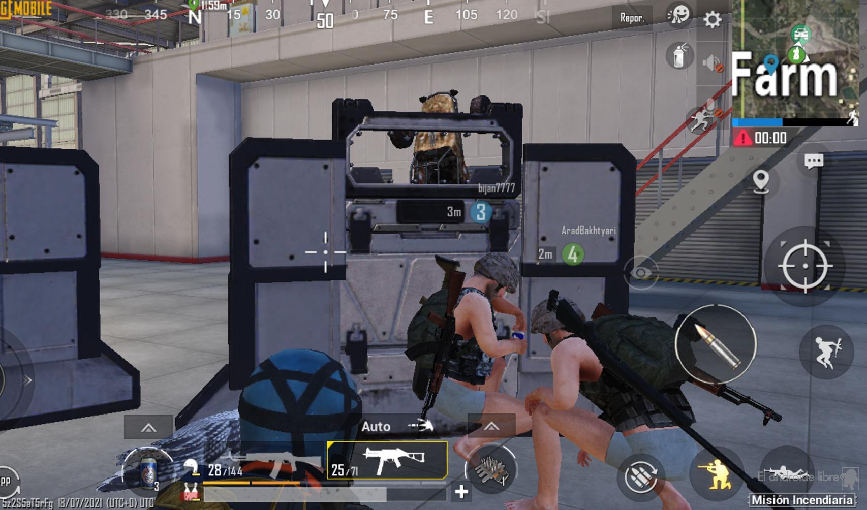 Misión incendiaria en PUBG Mobile
