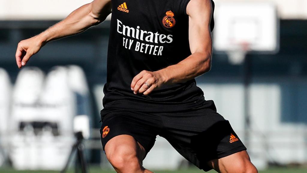 Luka Modric, en un entrenamiento del Real Madrid