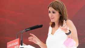 Adriana Lastra interviene este sábado en la presentación de la Ponencia Marco del 40 Congreso PSOE que se celebrará en Valencia en octubre.