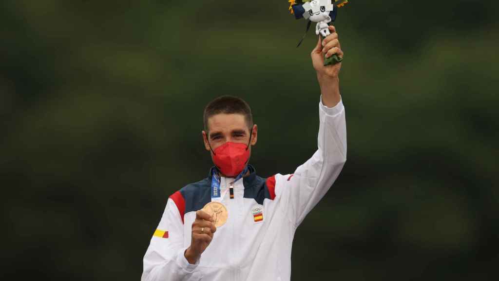 David Valero, con la medalla de bronce en los Juegos Olímpicos