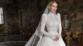 Lady Kitty Spencer vestida de novia, por Dolce&Gabbana.