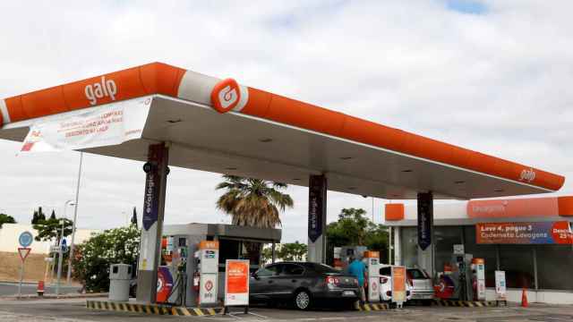 FILE PHOTO: View of a petrol station of GALP company near Lisbon