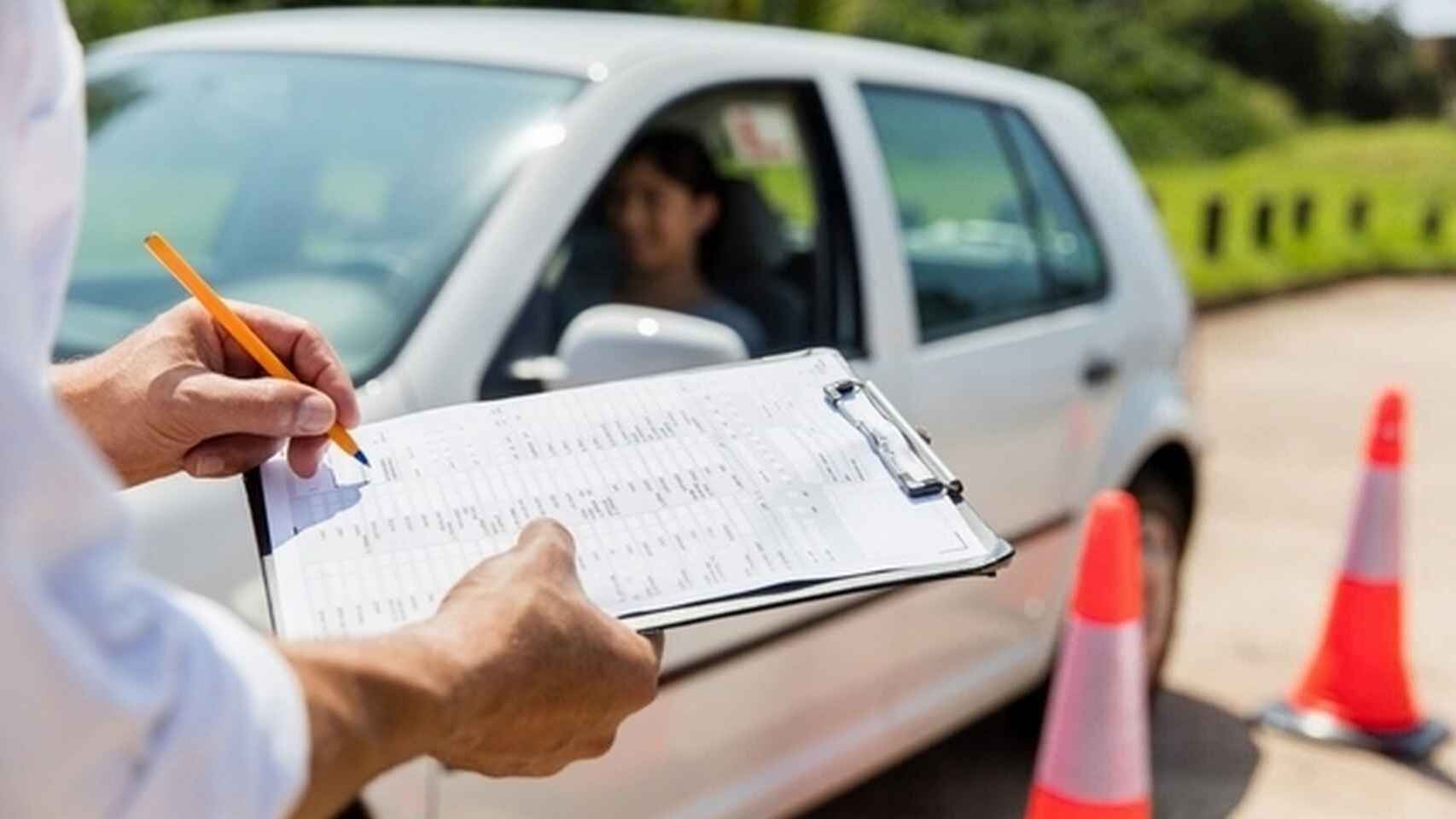 Examen del carnet de conducir.