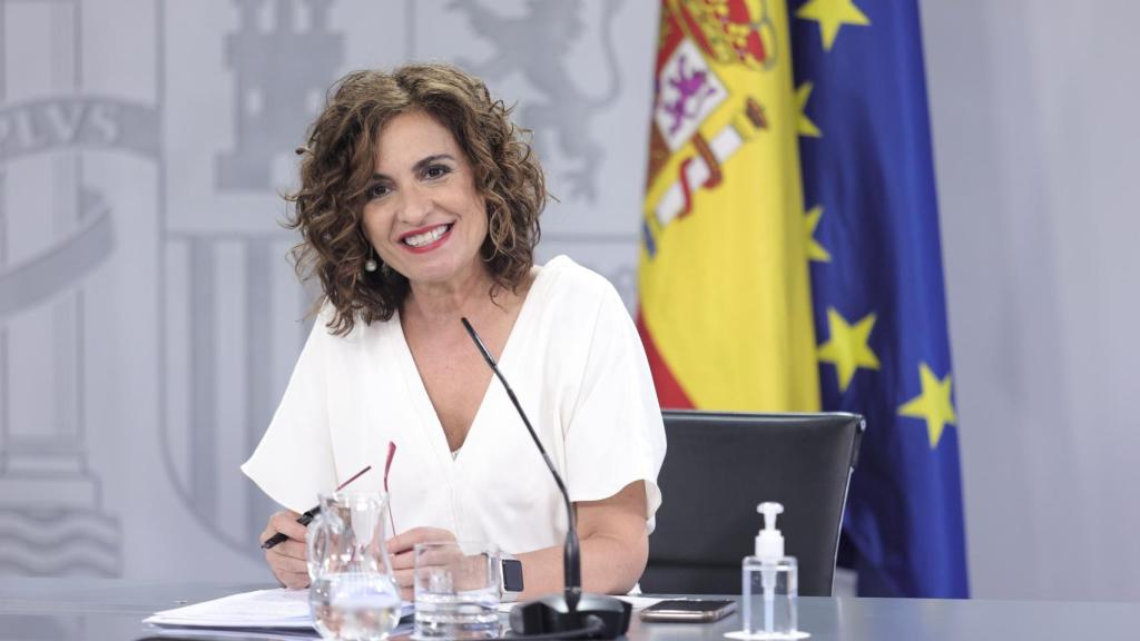 María Jesús Montero, ministra de Hacienda y Función Pública, en la rueda de prensa posterior al Consejo de Ministros.
