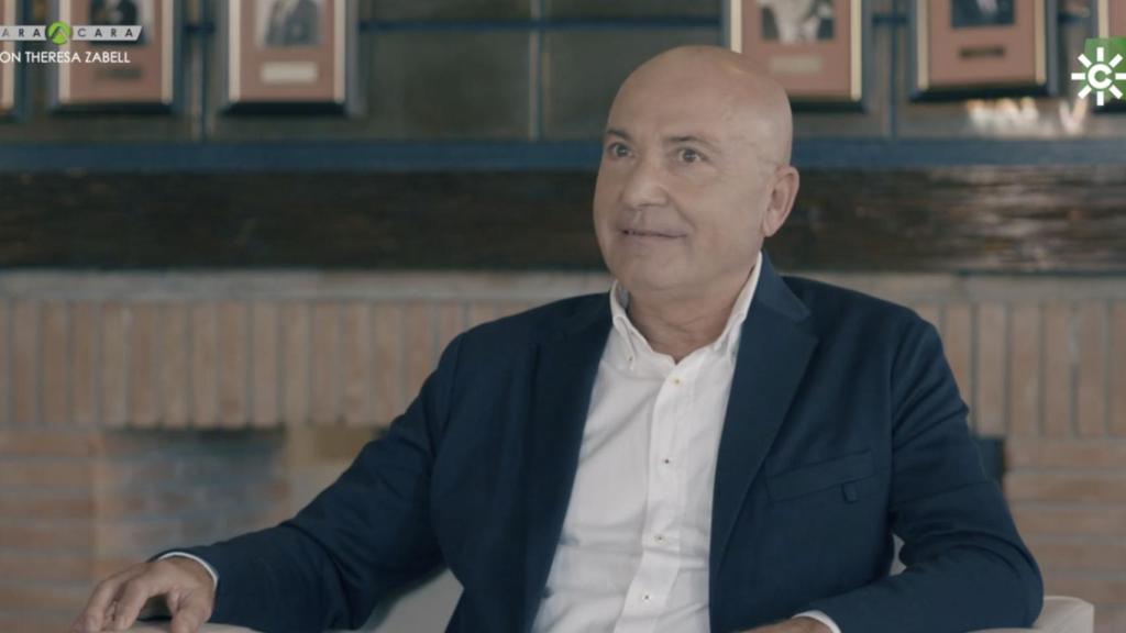 López Nieto en una imagen de su programa de Canal Sur Cara a Cara.