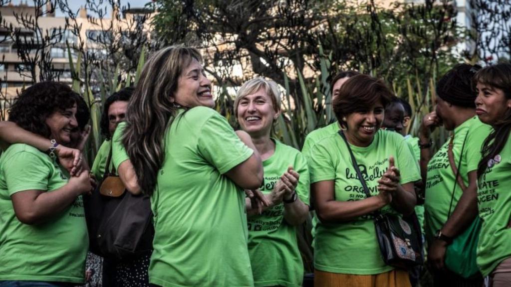 Varias integrantes del sindicato de camareras de piso Las Kellys.