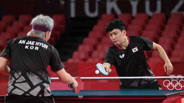 El jugador de tenis de mesa surcoreano Jeoung Young-Sik en los JJOO de Tokio 2020