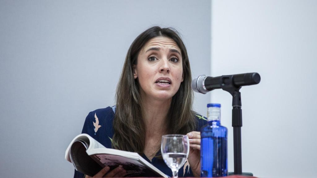 Irene Montero la semana pasada, durante los Cursos de Verano de la Universidad Complutense.