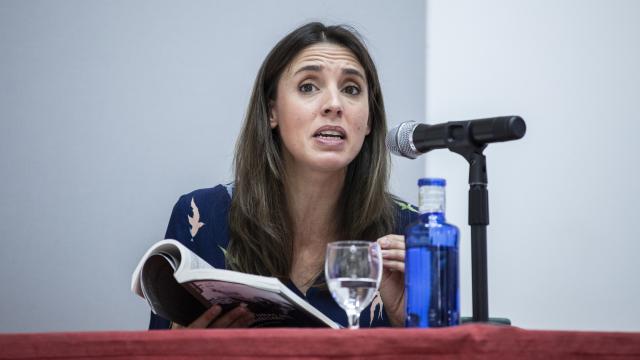 Irene Montero la semana pasada, durante los Cursos de Verano de la Universidad Complutense.