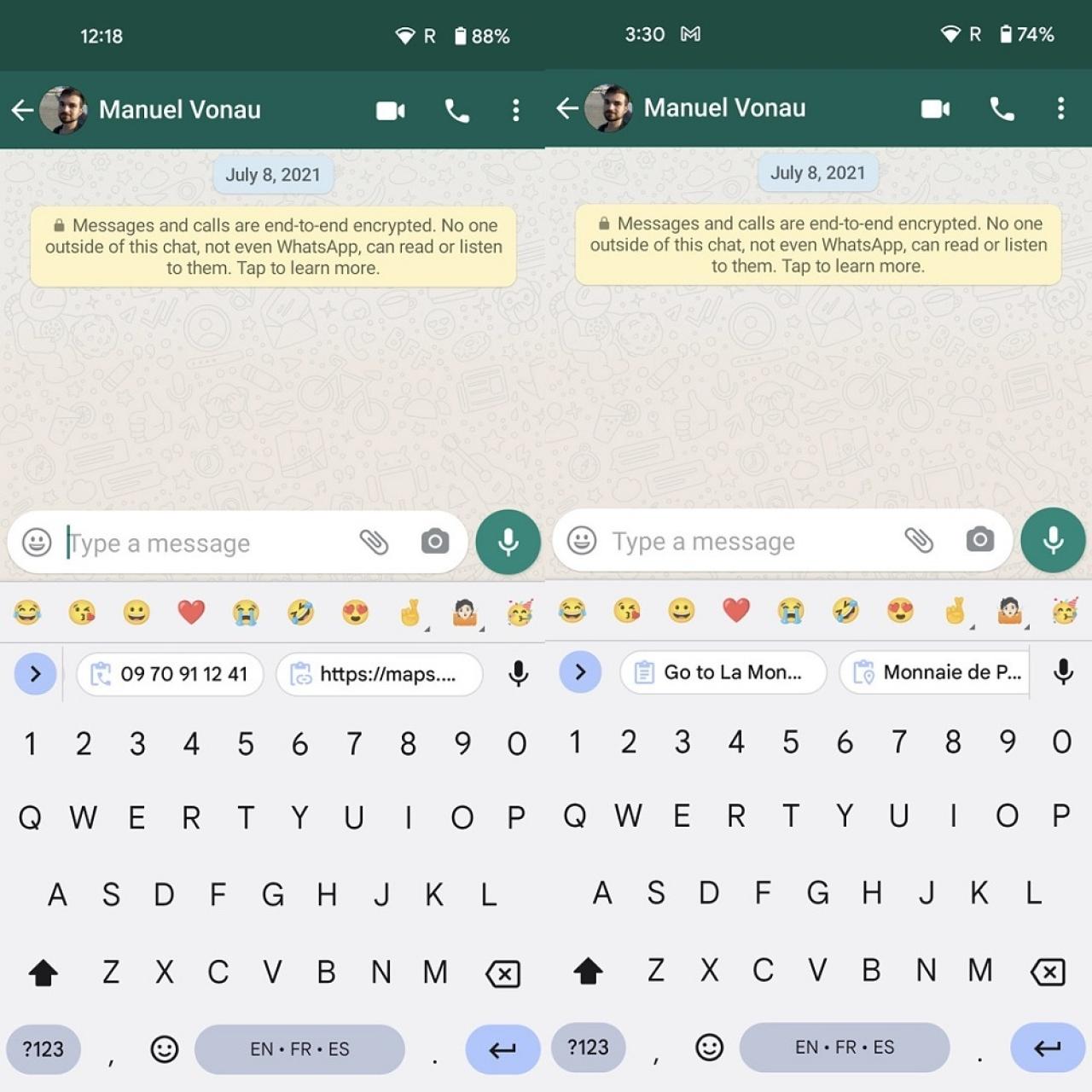 New Gboard Clipboard Suggestions