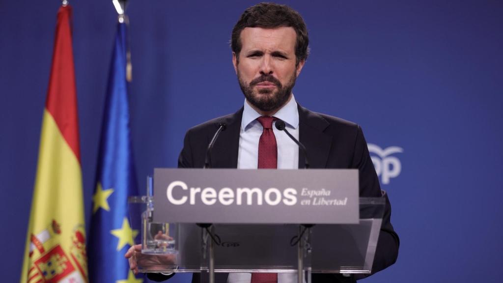 Pablo Casado hace este jueves su particular balance de curso desde Génova 13.