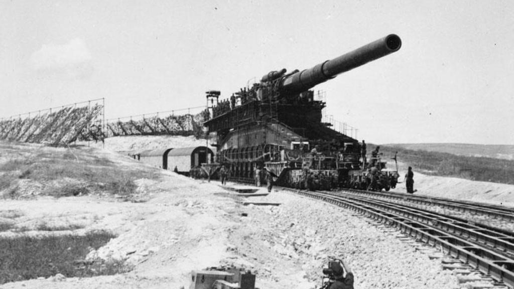 El Schwerer Gustav, el arma más grande usada en combate durante la IIGM.