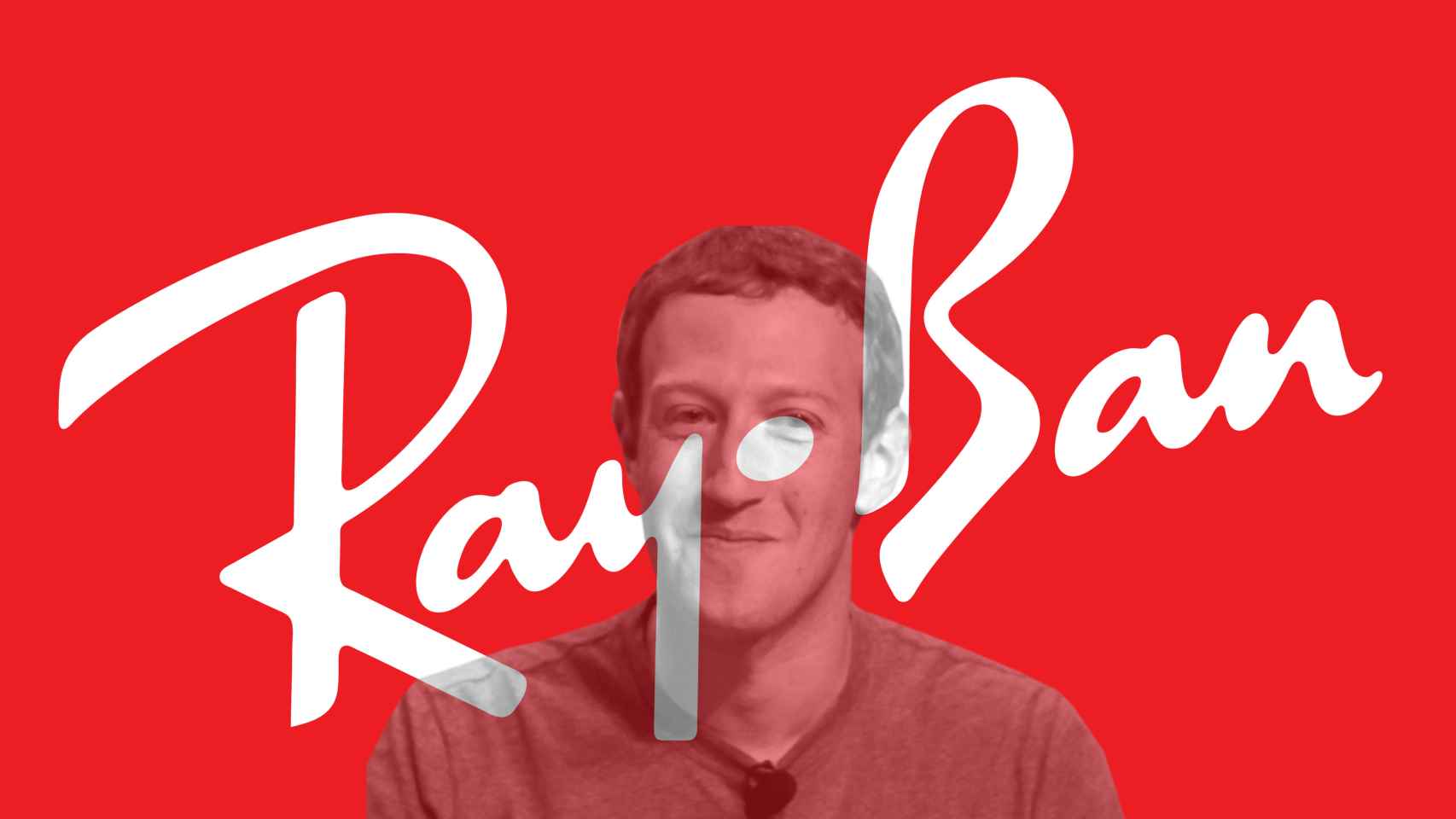 Mark Zuckerberg con el logo de RayBan