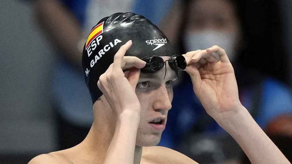 El nadador español Nico García en una prueba