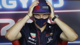 Max Verstappen, en rueda de prensa