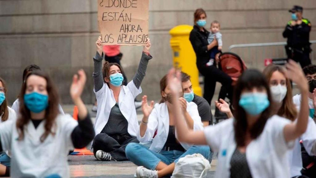 Imagen de archivo de una manifestación de residentes en julio de 2021.