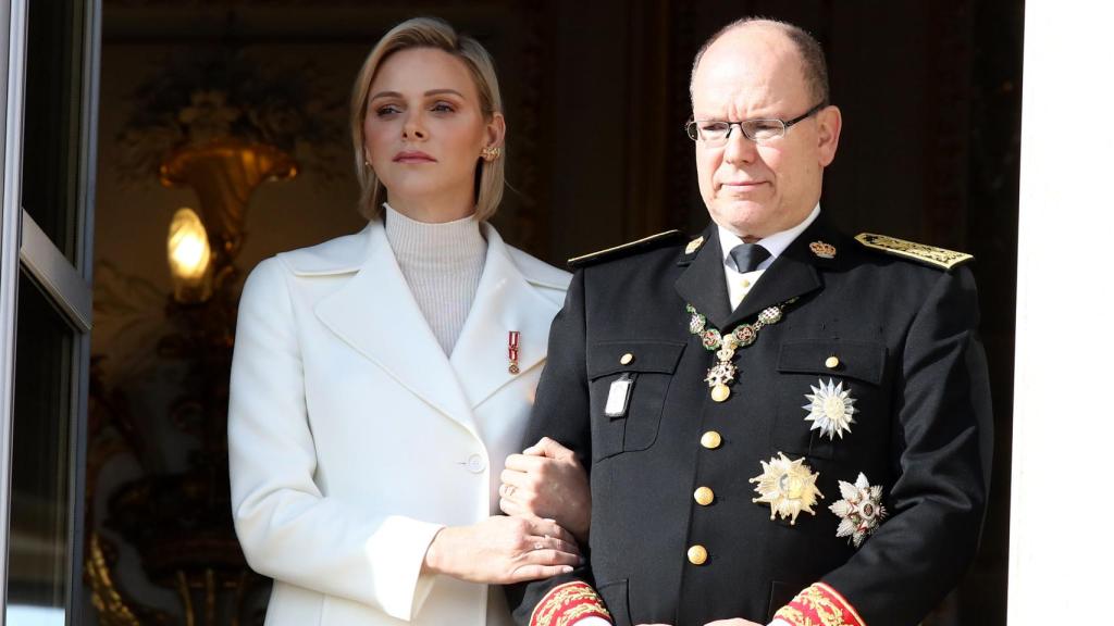 Charlène y Alberto de Mónaco en una imagen de archivo en noviembre de 2019.