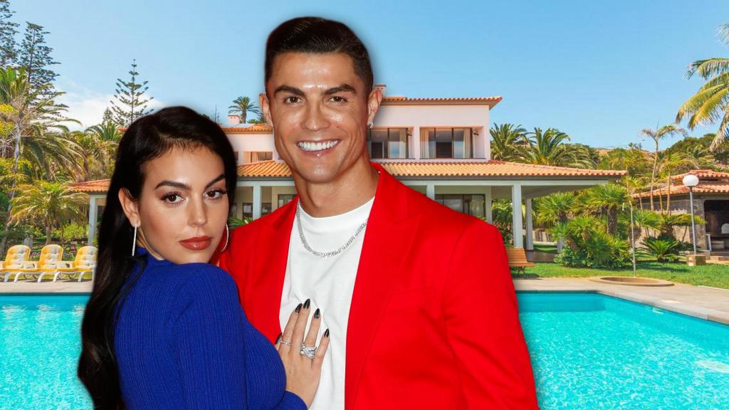 Cristiano Ronaldo junto a Georgina Rodríguez en montaje de JALEOS.